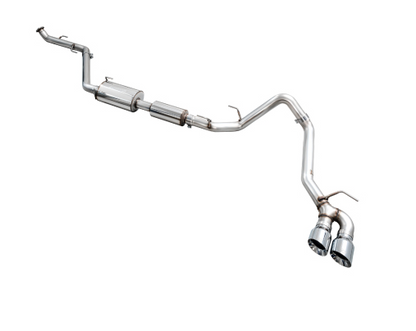 AWE Exhaust for 4th Gen Toyota Tacoma Dual Chrome Silver Tips