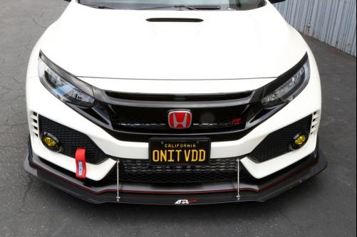 APR FRONT WIND SPLITTER: CIVIC TYPE R 2017-18 WITH FACTORY LIP