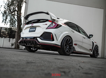 Seibon OEM Style Rear Diffuser - 17-21 Civic Type-R (FK8)