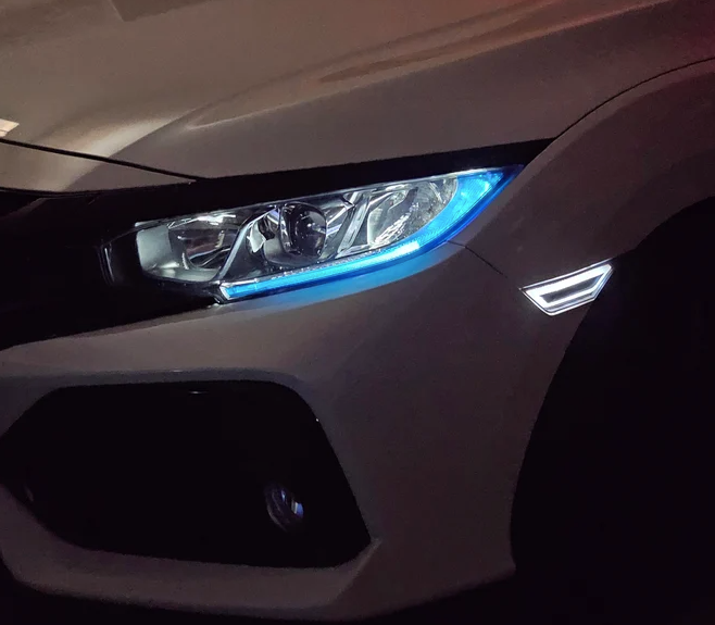 2016-2021 Civic DRL tint overlays