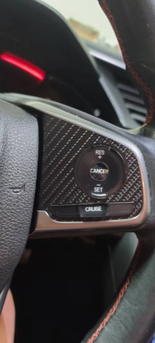 2016-2021 Civic Vinyl steering wheel button inlay