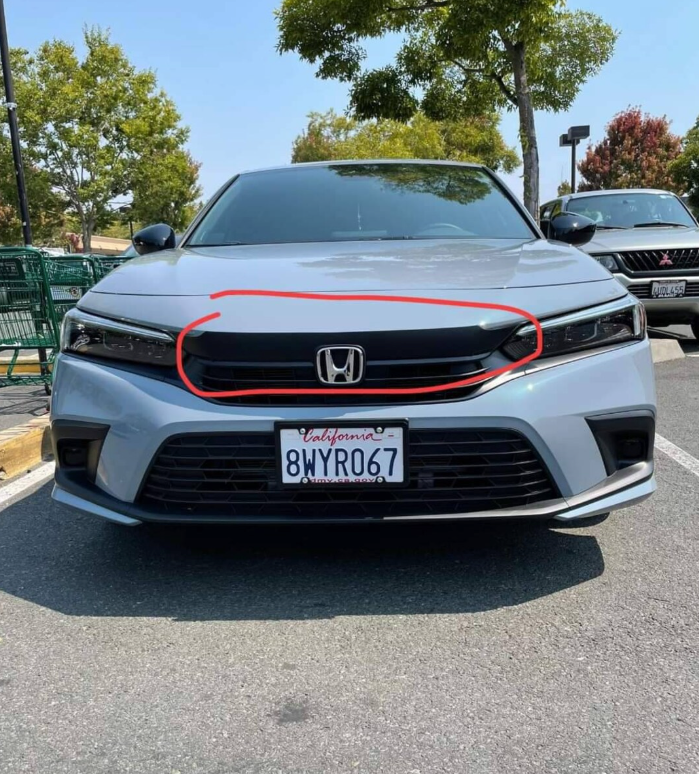 2022+ Civic SEDAN Front Grill Overlay