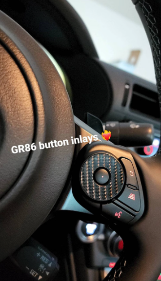 2022+ GR86/BRZ steering wheel button overlays