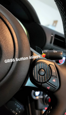 2022+ GR86/BRZ steering wheel button overlays