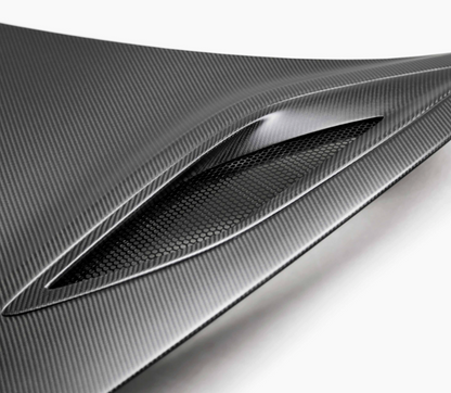 OEM-style dry carbon Fiber hood for 2017-2022 Acura NSX - Matte