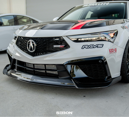 MB-style carbon fibre front lip for 2024-2026 Acura Integra Type S