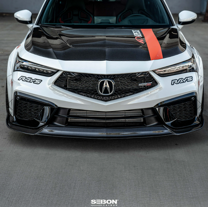 MB-style carbon fibre front lip for 2024-2026 Acura Integra Type S