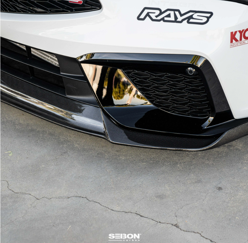 MB-style carbon fibre front lip for 2024-2026 Acura Integra Type S