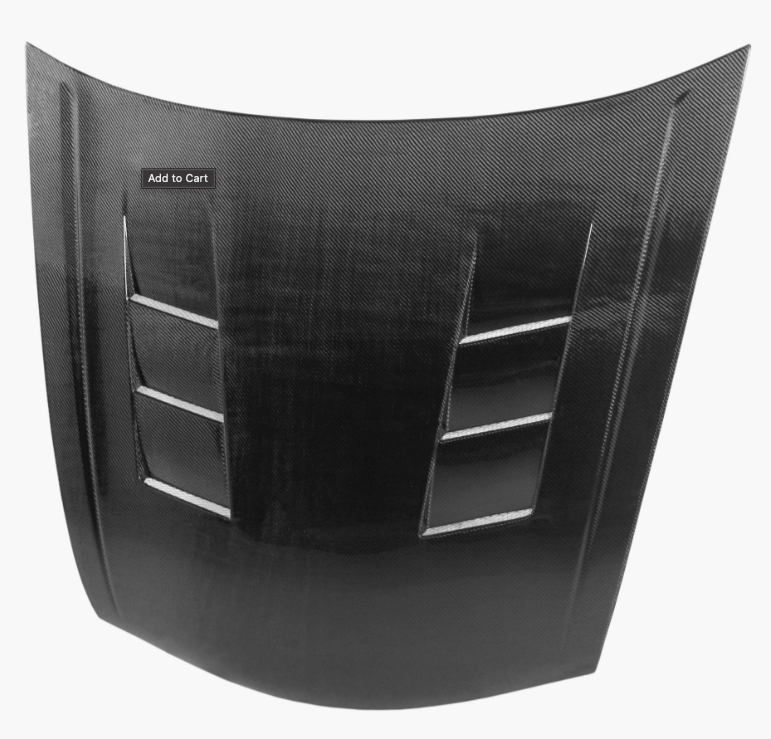 TS-Style Carbon Fibre Bonnet for 2008-2012 Honda Accord Saloon
