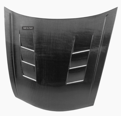 TS-Style Carbon Fibre Bonnet for 2008-2012 Honda Accord Saloon