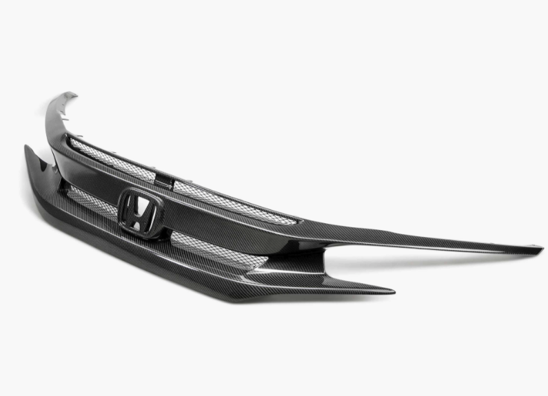 OEM-Style Carbon Fiber Front Grille for 2016-2021 Honda Civic
