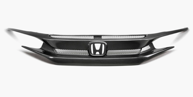 OEM-Style Carbon Fiber Front Grille for 2016-2021 Honda Civic