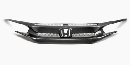 OEM-Style Carbon Fiber Front Grille for 2016-2021 Honda Civic
