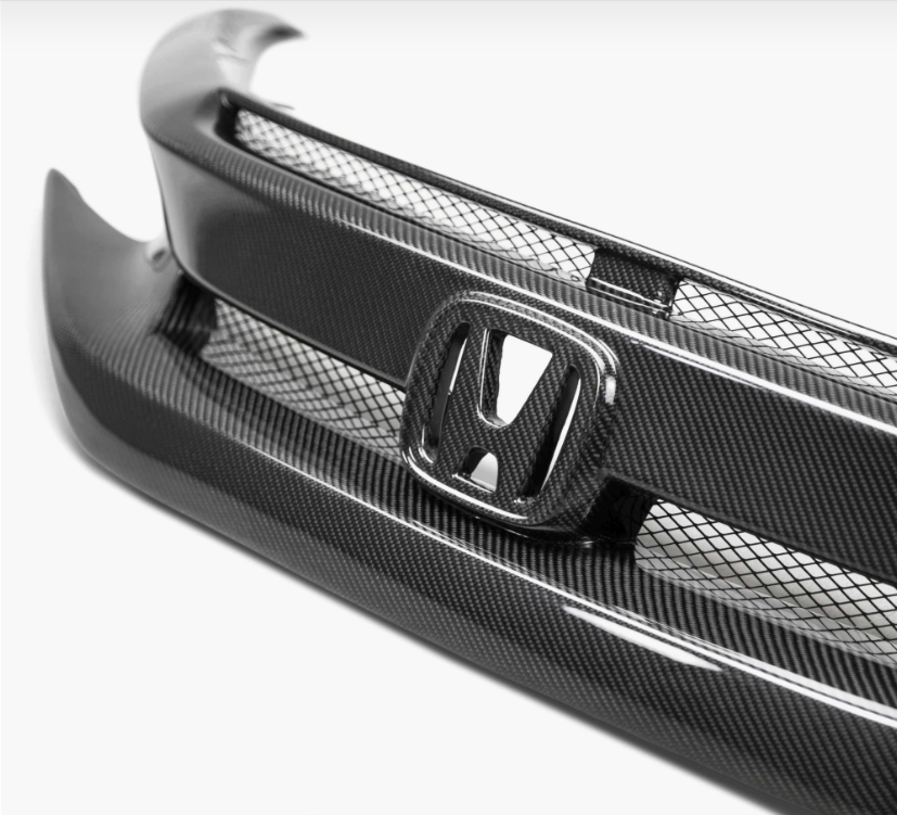 OEM-Style Carbon Fiber Front Grille for 2016-2021 Honda Civic