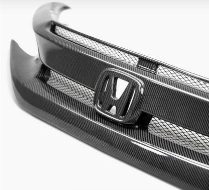 OEM-Style Carbon Fiber Front Grille for 2016-2021 Honda Civic