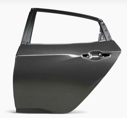 Carbon fiber rear doors for 2017-2021 Honda Civic Hatchback