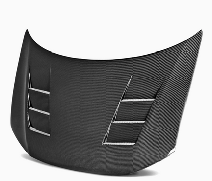 TS-Style Carbon Fiber hood for 2012-2013 Honda Civic Coupe and 2012 Honda Civic Sedan