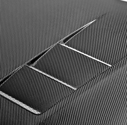TS-Style Carbon Fiber hood for 2012-2013 Honda Civic Coupe and 2012 Honda Civic Sedan
