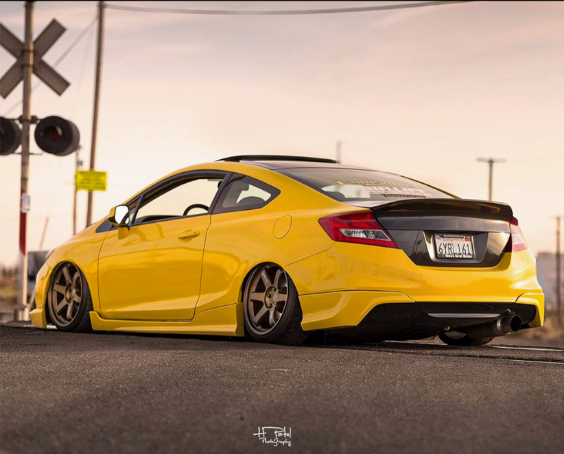 C-Style Carbon Fiber rear spoiler for 2012-2013 Honda Civic Coupe