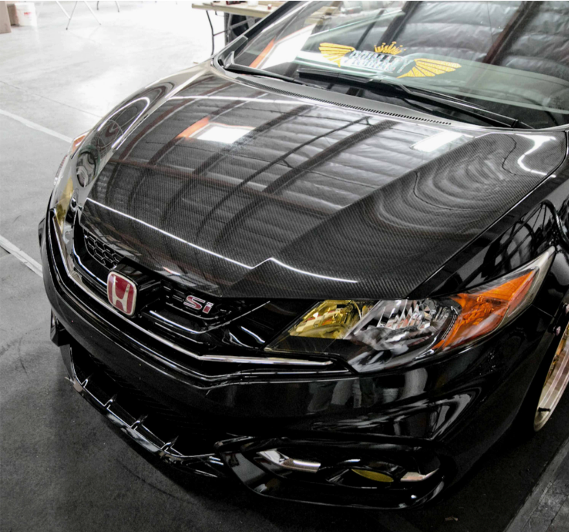 OEM-Style Carbon Fiber hood for 2014-2015 Honda Civic/Si Coupe