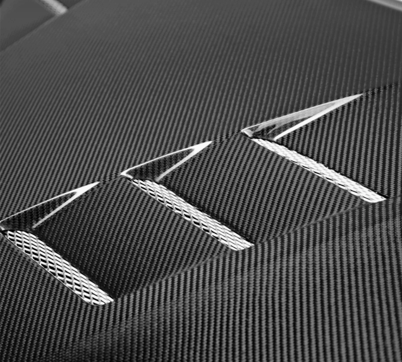 TS-Style Carbon Fiber hood for 2012-2015 Honda Civic Coupe