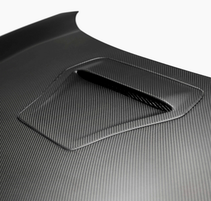OEM-style Dry Carbon Fiber hood for 2017-2021 Honda Civic Type R - Matte