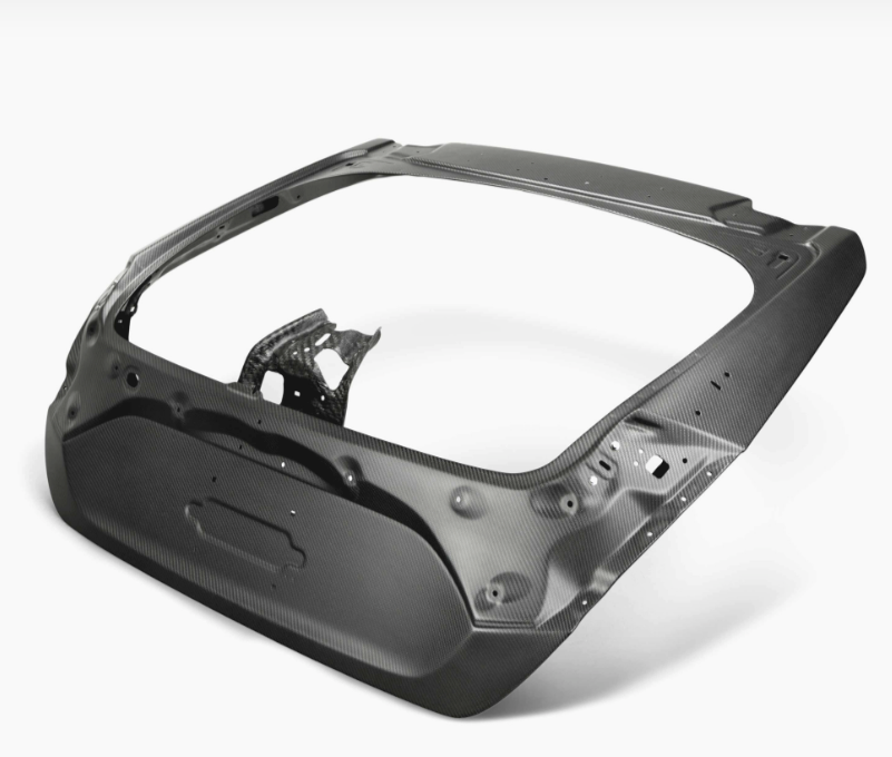 OEM-style dry carbon Fiber trunk lid for 2017-2021 Honda Civic Type R Hatchback - Matte