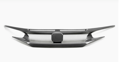 CV-Style Carbon Fiber Front Grille for 2017-2021 Honda Civic Type R