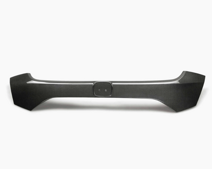 Carbon fiber rear license trim for 2017-2021 Honda Civic Type R