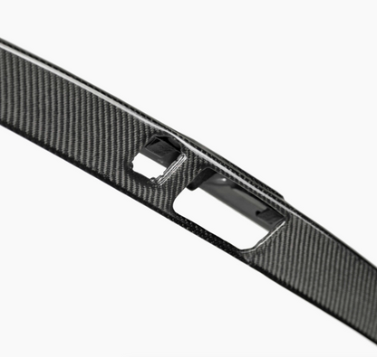 Carbon fiber rear license trim for 2017-2021 Honda Civic Type R
