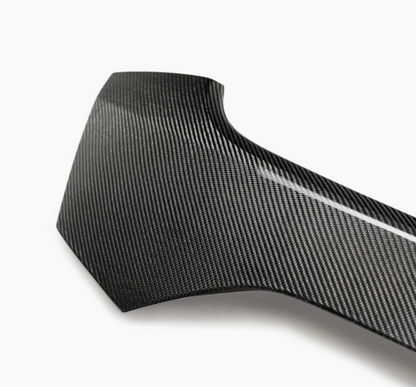 Carbon fiber rear license trim for 2017-2021 Honda Civic Type R