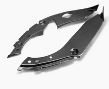 Carbon fiber under hood inner wing trim for 2017-2021 Honda Civic Type R