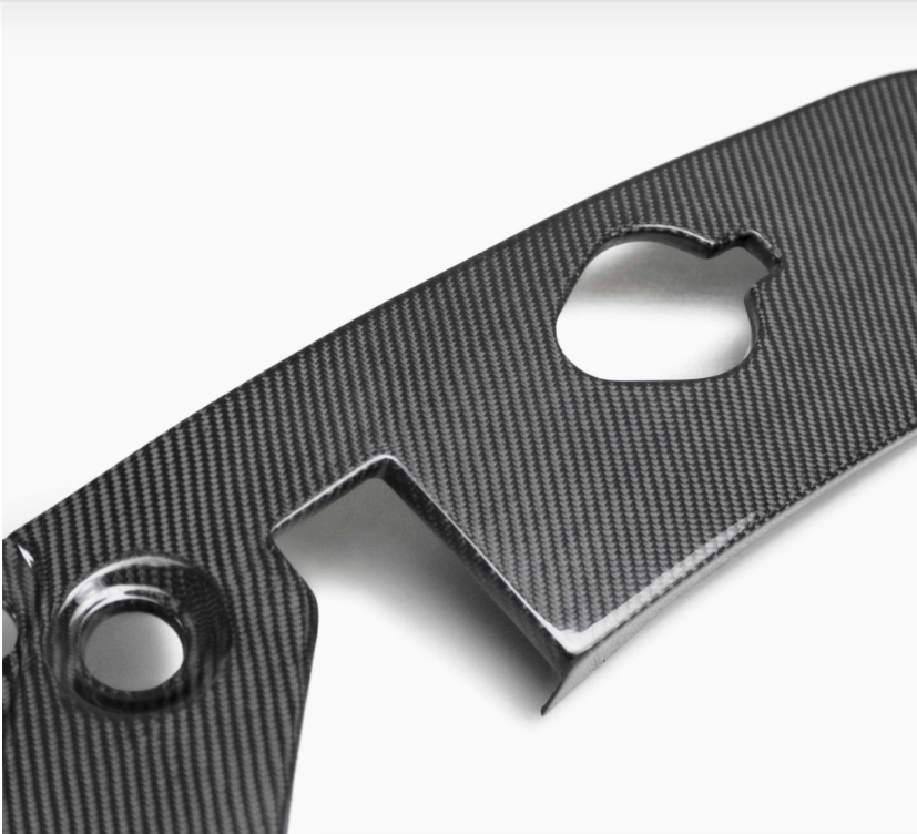 Carbon fiber under hood inner wing trim for 2017-2021 Honda Civic Type R