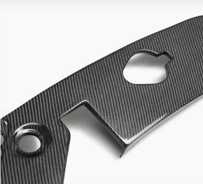 Carbon fiber under hood inner wing trim for 2017-2021 Honda Civic Type R
