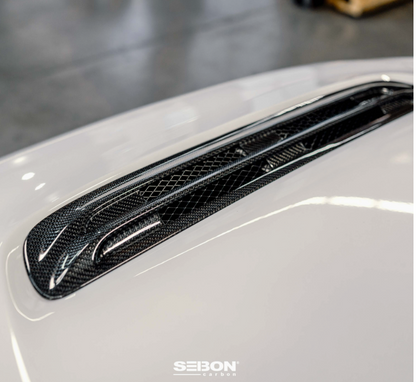 Carbon fiber hood vent for 2023-2026 Honda Civic Type R