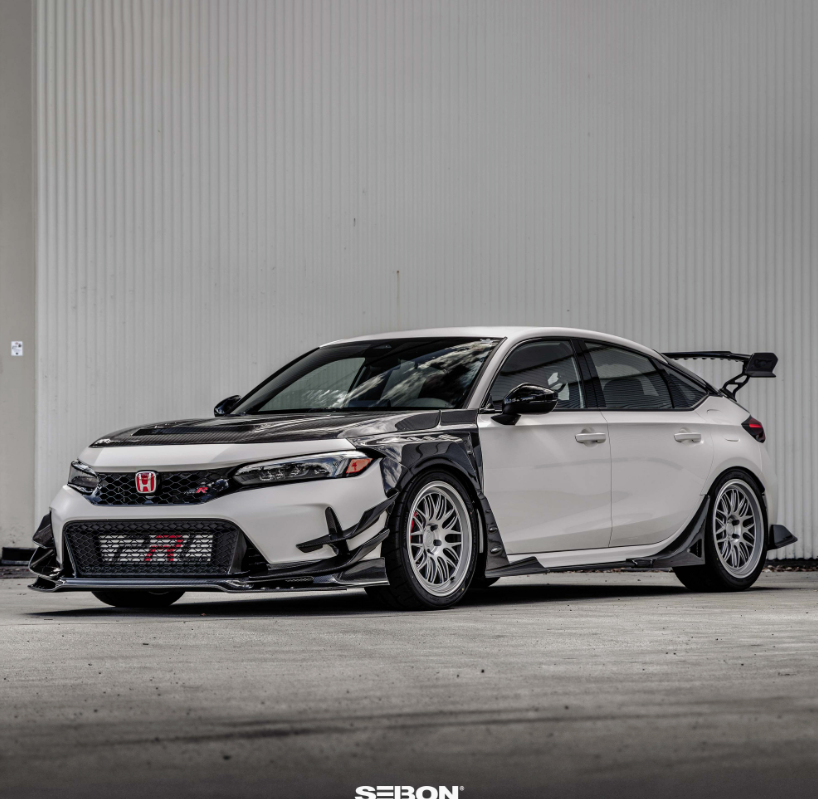 MB-Style Carbon Fiber Fenders for 2023-2026 Honda Civic Type R (20mm wider)