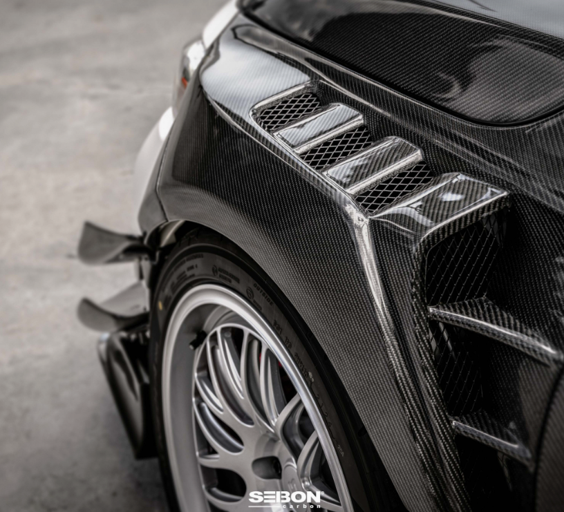 MB-Style Carbon Fiber Fenders for 2023-2026 Honda Civic Type R (20mm wider)