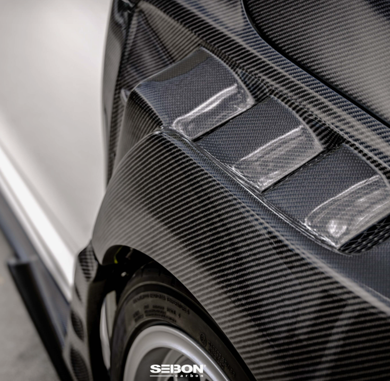 MB-Style Carbon Fiber Fenders for 2023-2026 Honda Civic Type R (20mm wider)