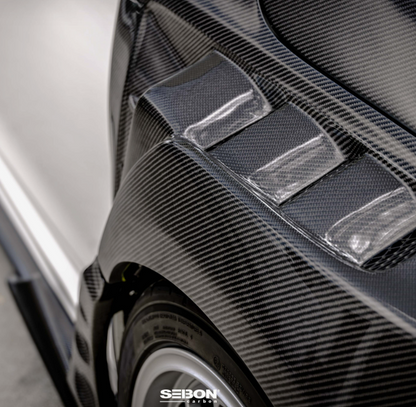MB-Style Carbon Fiber Fenders for 2023-2026 Honda Civic Type R (20mm wider)