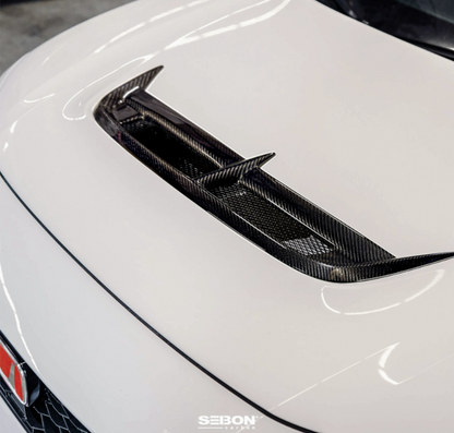 CW-Style Carbon Fiber hood vent for 2023-2026 Honda Civic Type R