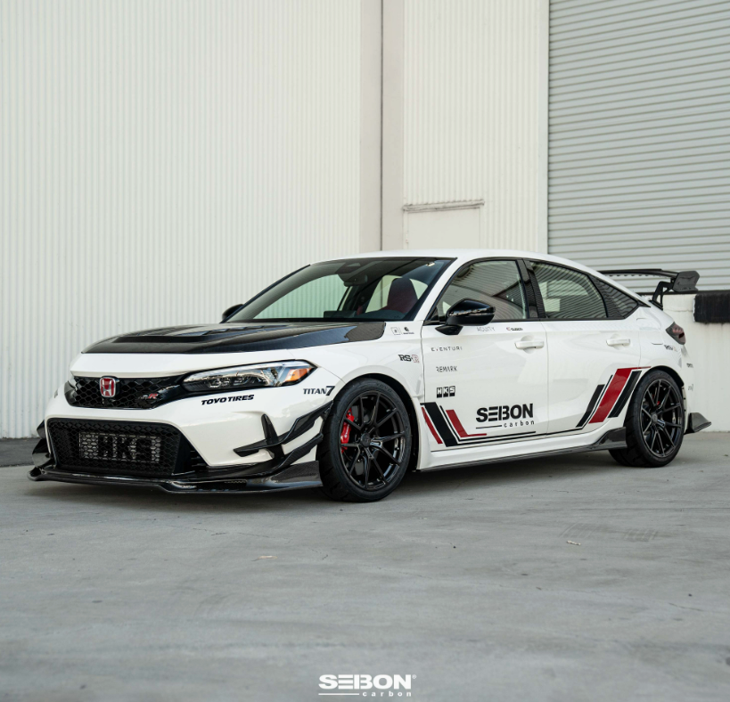 Carbon fiber Front Bumper Canards for 2023-2026 Honda Civic Type R