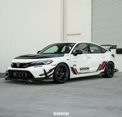 Carbon fiber Front Bumper Canards for 2023-2026 Honda Civic Type R