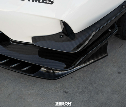 Carbon fiber Front Bumper Canards for 2023-2026 Honda Civic Type R