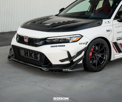 Carbon fiber Front Bumper Canards for 2023-2026 Honda Civic Type R