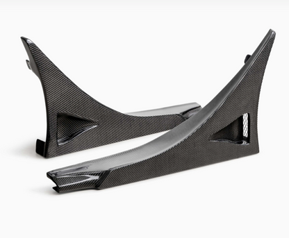 MB-Style Carbon Fiber Rear Side Skirt Extensions for 2023-2026 Honda Civic Type R