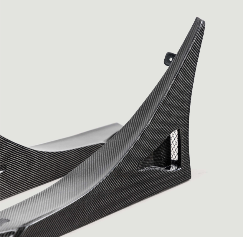 MB-Style Carbon Fiber Rear Side Skirt Extensions for 2023-2026 Honda Civic Type R