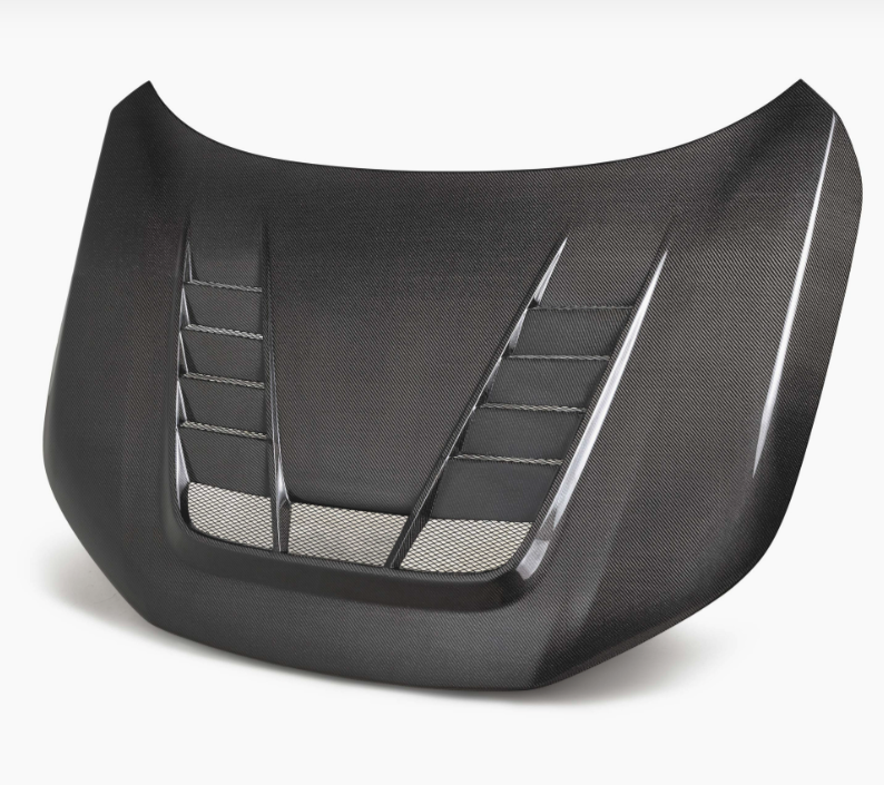 TV-Style Double Sided Carbon Fiber Hood For 2023-2026 Honda Civic Type R