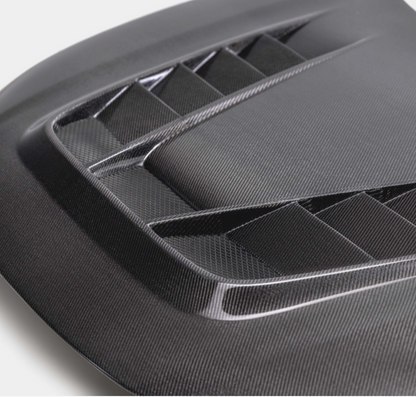 TV-Style Double Sided Carbon Fiber Hood For 2023-2026 Honda Civic Type R