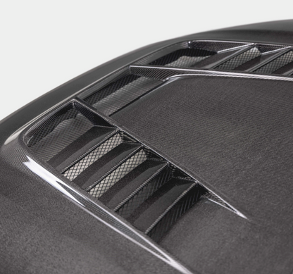 TV-Style Double Sided Carbon Fiber Hood For 2023-2026 Honda Civic Type R