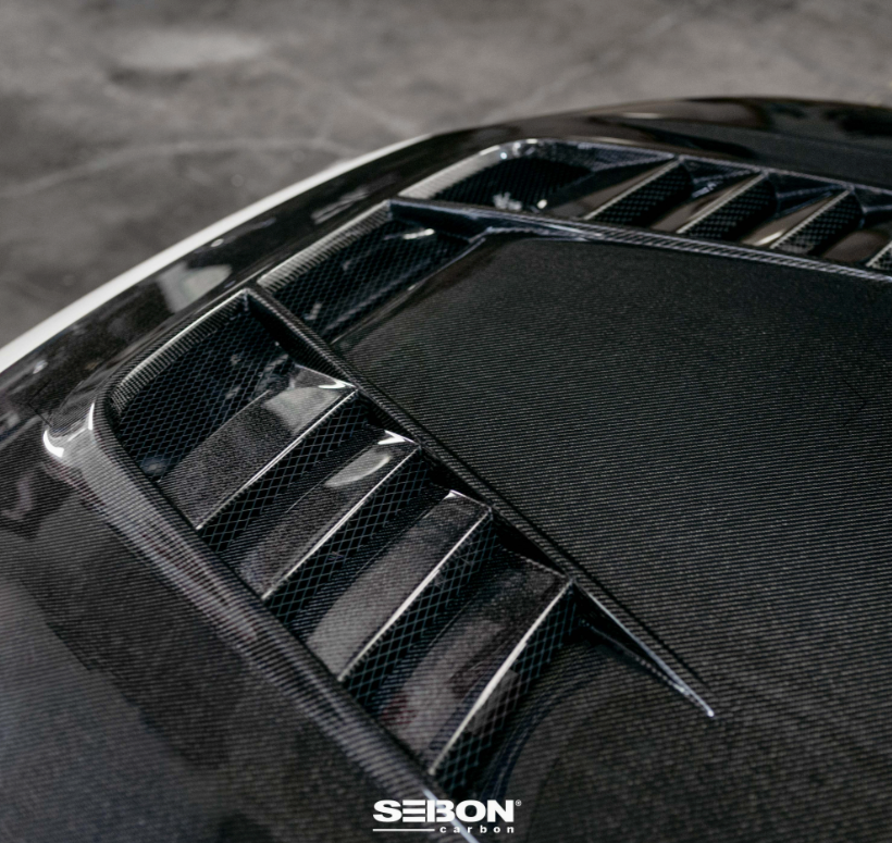 TV-Style Double Sided Carbon Fiber Hood For 2023-2026 Honda Civic Type R